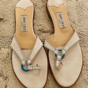 Jimmy Choo White Sandals